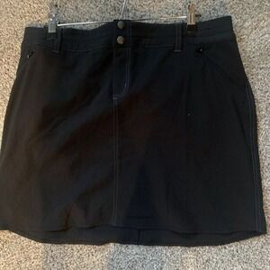 Kuhl Womens Skort Gray 14 Strattus Lined Midi Stretch Outdoor Hiking Casual